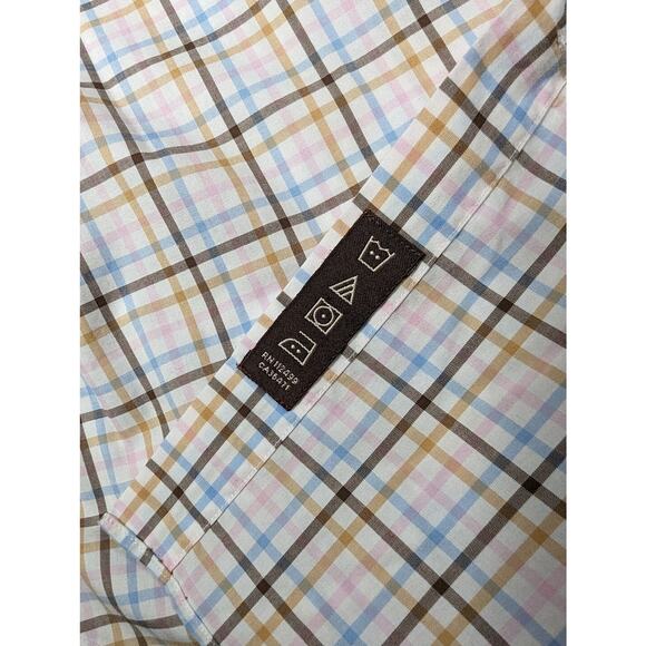 Tailorbyrd Men's Flip Cuff Long Sleeve Striped dress shirt Multi color Size L - Picture 8 of 10